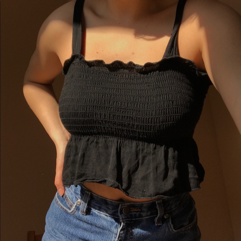 FLOWY BLACK TANK - Picture 1 of 4